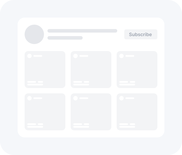 Overlay card tiktok feed