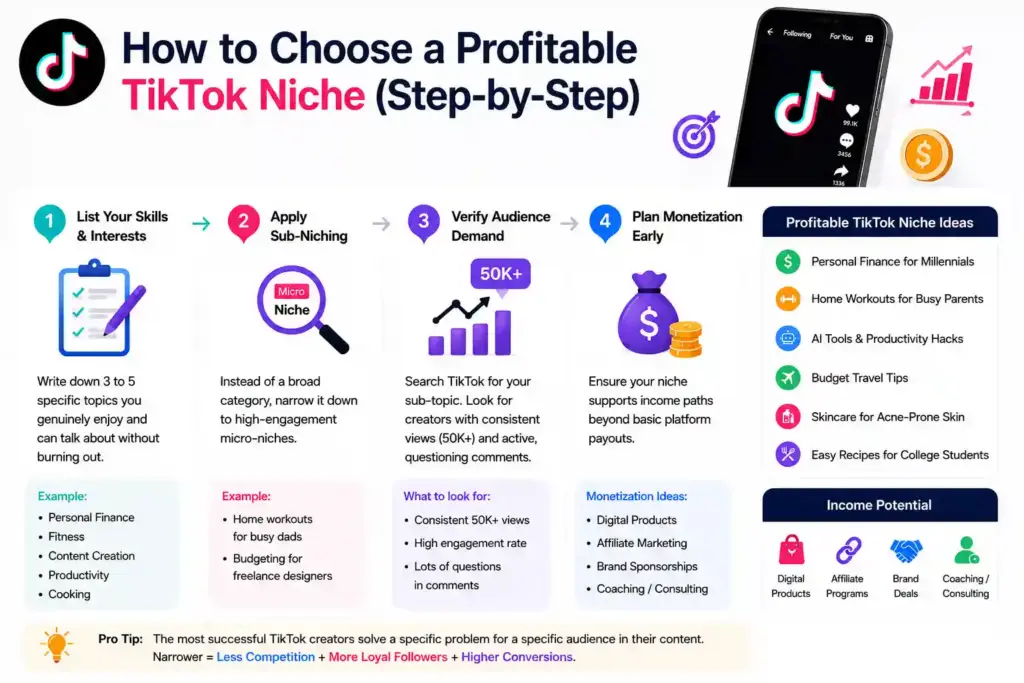 tiktok niche choose