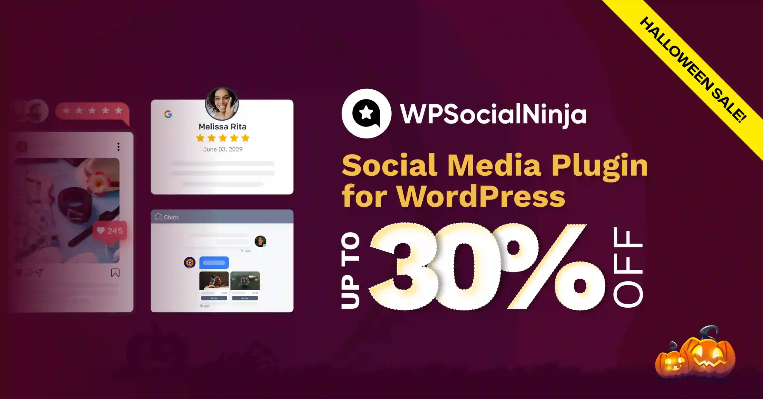 wp social ninja halloween deal