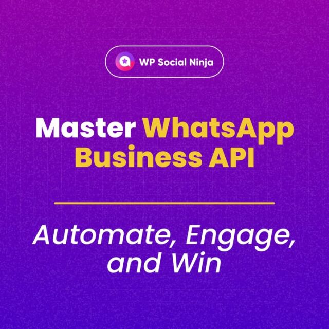 💬 Automated messages, personalised experiences, and more conversions- that’s the power of WhatsApp Business API. Get the detailed here.👇
🔗 https://wpsocialninja.com/whatsapp-business-api/ 

#WhatsAppBusinessAPI #ChatSupport #Chatbot #WhatsAppAutomation